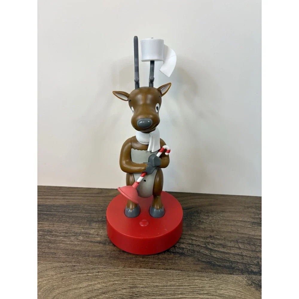 Hallmark Northpole Deer John Talking Reindeer Bathroom Humor Motion Activated